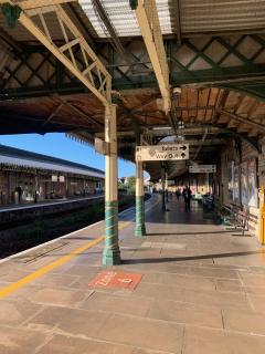 Finishing day 2 at Highbridge & Burnham railway station